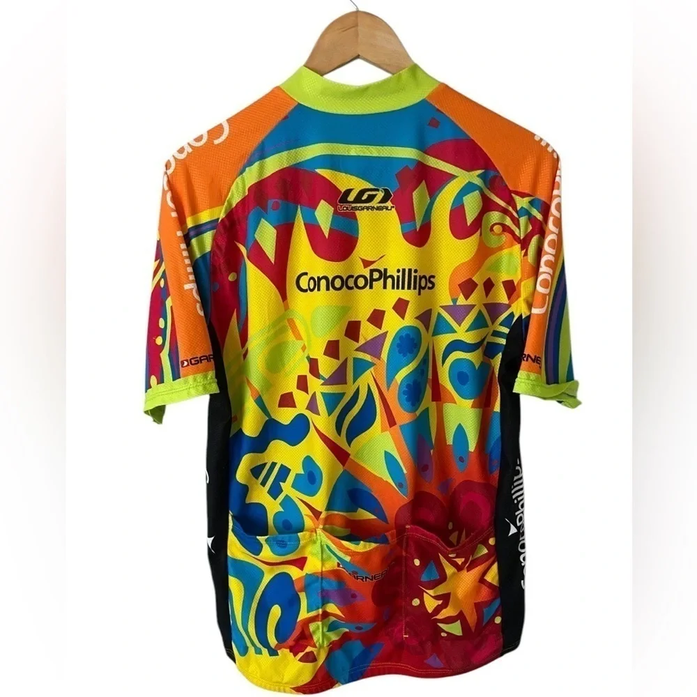 Louis Garneau Cycling Jersey Vibrant Abstract Sporty Outdoors Unisex L-M, XXL-F